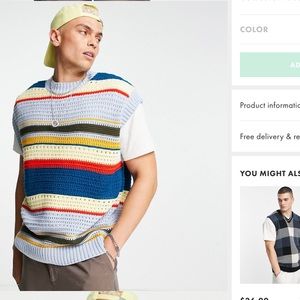 NWOT COLLUSION SWEATER VEST